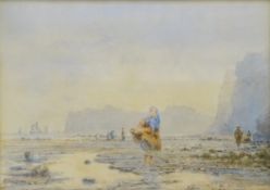 George Weatherill (British 1810-1890): 'On the Scar Whitby', watercolour,