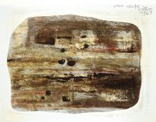 Willem Van Hecke (Belgian 1893-1976): Abstract, oil on paper laid on board signed and dated 1967,