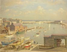 Walter Goodin (British 1907-1992): Bridlington Harbour,