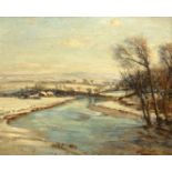 Herbert Royle (British 1870-1958): 'Winter in Wharfedale',