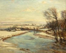 Herbert Royle (British 1870-1958): 'Winter in Wharfedale',