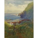 Thomas Swift Hutton (British c1860-1935): Looking over Seaton Garth Staithes,