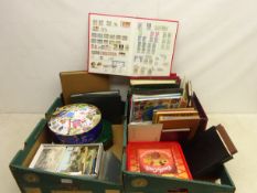 Accumulation of Great British and World stamps in albums and loose including FDCs many with special