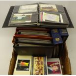 Collection of Stamps in albums and loose including various British and Isle of Man FDCs,
