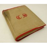 'The Imperial Postage Stamp Album', with embroidered outer cover,