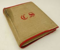 'The Imperial Postage Stamp Album', with embroidered outer cover,