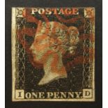 Great Britain Queen Victoria penny black stamp,
