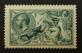 Great Britain King George V (1913) mint one pound 'seahorse', S.G.