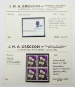 New Zealand error stamps,