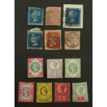 Great Britain Queen Victoria, various stamps including line-engraved and surface-printed issues,