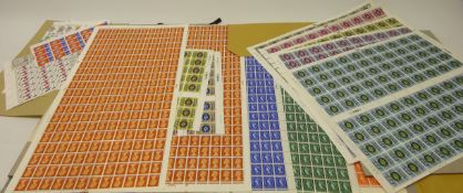 Collection of mostly complete mint stamp sheets, pre and post decimalisation,