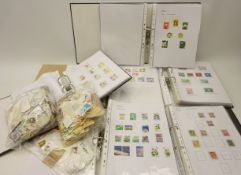 Collection of Japanese stamps in six ring binder folders and loose, date range from 1876 to 2017,