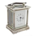 Silver cased small carriage clock by Charles Frodsham, limited edition No.