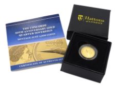 2019 gold quarter sovereign The Concorde 50th Anniversary,