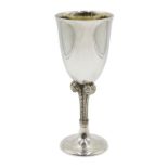 Silver commemorative goblet inscribed 'Lady Diana Spencer H.R.