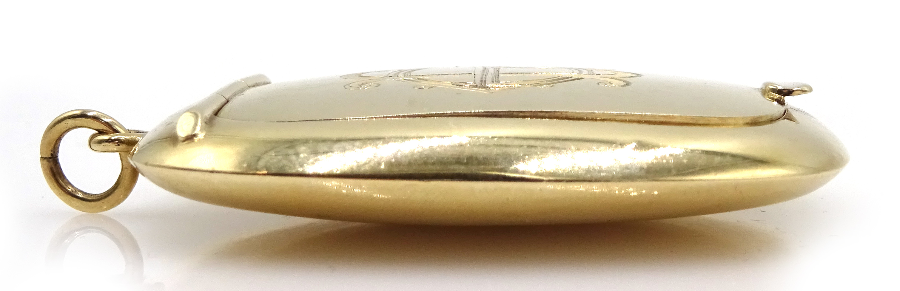 9ct gold compact pendant, - Image 2 of 4