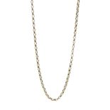 9ct gold belcher link chain necklace hallmarked, approx 11.