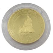 Queen Elizabeth II Jamaica 1995 fifty dollars gold coin,