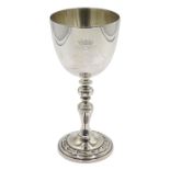 Silver goblet to commemorate Queen Elizabeth II and Prince Philip wedding by Garrard & Co Ltd,