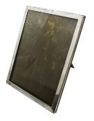 Silver photograph frame with oak back by Sanders & Mackenzie, Birmingham 1923,