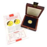 Queen Elizabeth II Solomon Islands 1996 fifty dollars gold coin,