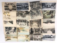 Collection of Japanese and other mostly Asian postcards, including postcards by M.