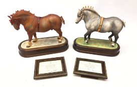 Royal Worcester Suffolk Stallion modelled by Doris Lindner, model No.