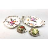 Two Royal Crown Derby Hedgehog paperweights 'Strawberry' & 'Primrose' (gold stoppers) Royal Crown