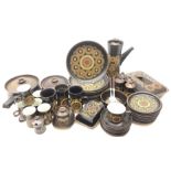 Denby Arabesque dinner and coffee service comprising 8 dinner plates, 8 side plates, mustard pot,