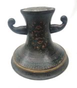 Archaic style Chinese Cloisonne censer stand,