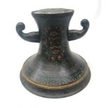 Archaic style Chinese Cloisonne censer stand,