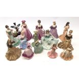 Coalport figurines comprising eight Age of Elegance figures: Chelsea Reception, Summer Gala,