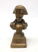 19th century French bronze bust of Napoleon H14cm Condition Report <a