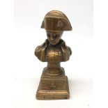 19th century French bronze bust of Napoleon H14cm Condition Report <a