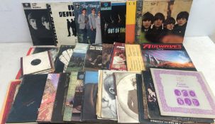 Collection of Vinyl LPs and singles including The Beatles 'with the beatles',