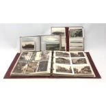 Modern album containing over three hundred Edwardian and later postcards,