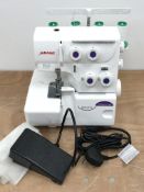 Janome 8002DX overlocker sewing machine with pedal Condition Report <a