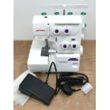 Janome 8002DX overlocker sewing machine with pedal Condition Report <a