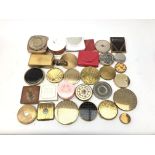 Collection of assorted vintage powder compacts & including Musical compacts by Sankyo,