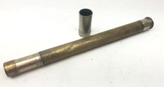 Ross of London brass Telescope inscribed 'The Weir, J.C.