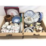 Royal Grafton 'Malvern' pattern tea set, Wedgwood Jasperware bowl,