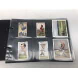 Collection of golf related cigarette cards including golfers and golf courses,