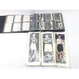 Album of sporting interest cigarette cards,