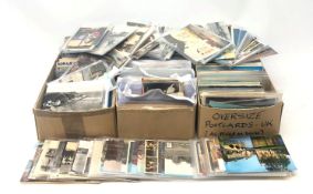 Large quantity of Edwardian and later postcards including Actors & Actresses, topographical etc,