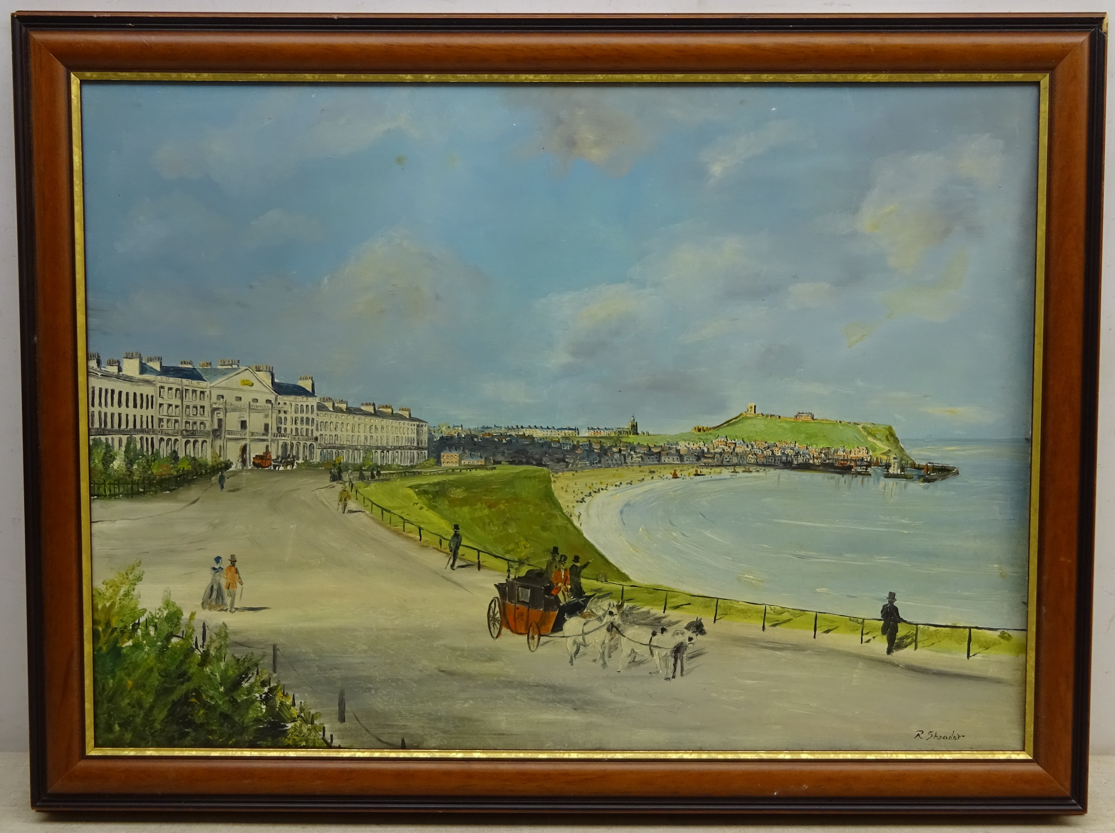 Robert Sheader (British 20th century): The Crown Hotel and Esplanade Scarborough, - Image 2 of 2