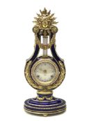 V&A Marie-Antoinette sun king gilt metal mounted porcelain mantle clock,