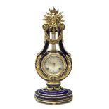 V&A Marie-Antoinette sun king gilt metal mounted porcelain mantle clock,