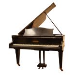 Early 20th century Bechstein model L ebonised baby grand piano, iron framed