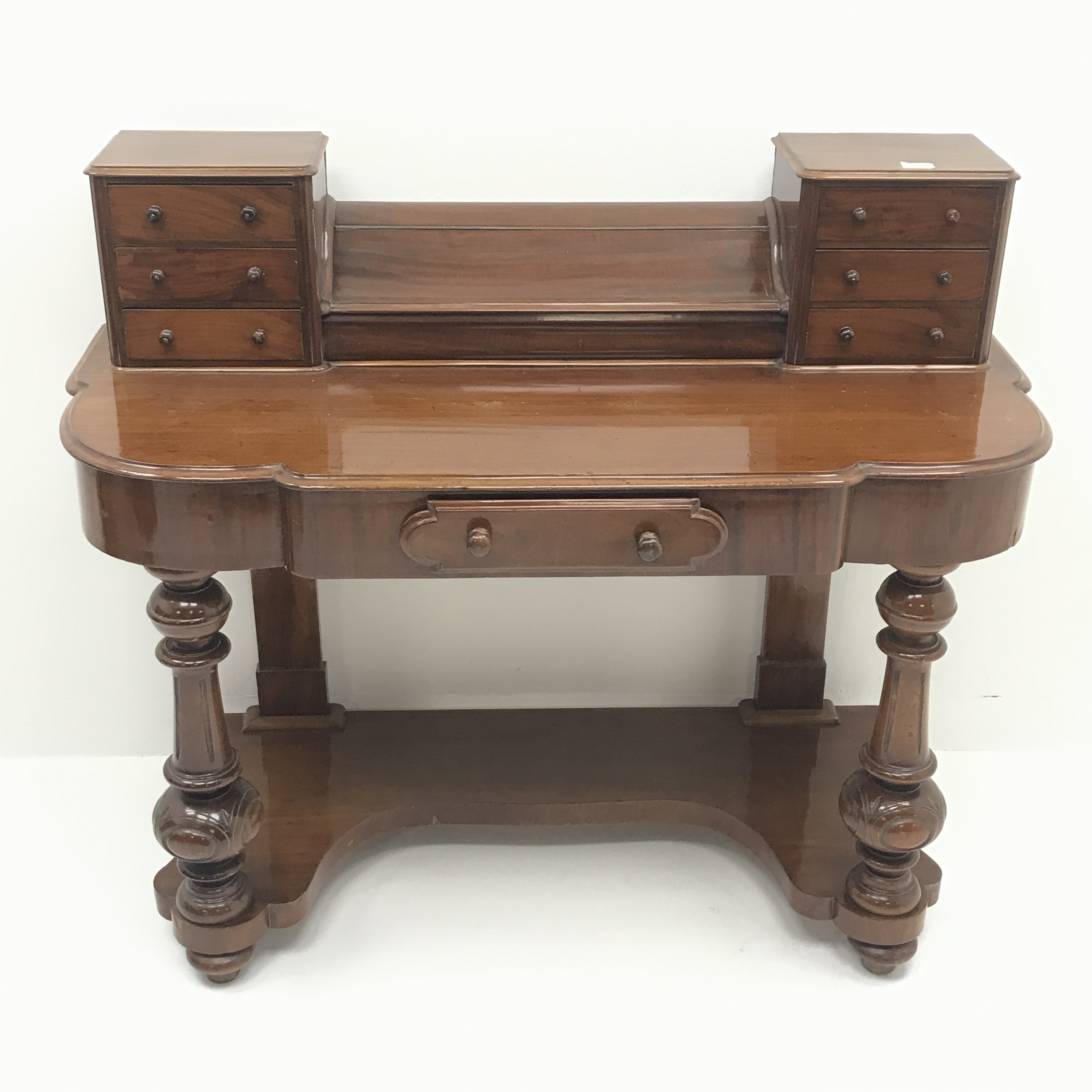 Victorian mahogany Duchess dressing table, raised back, - Image 2 of 3