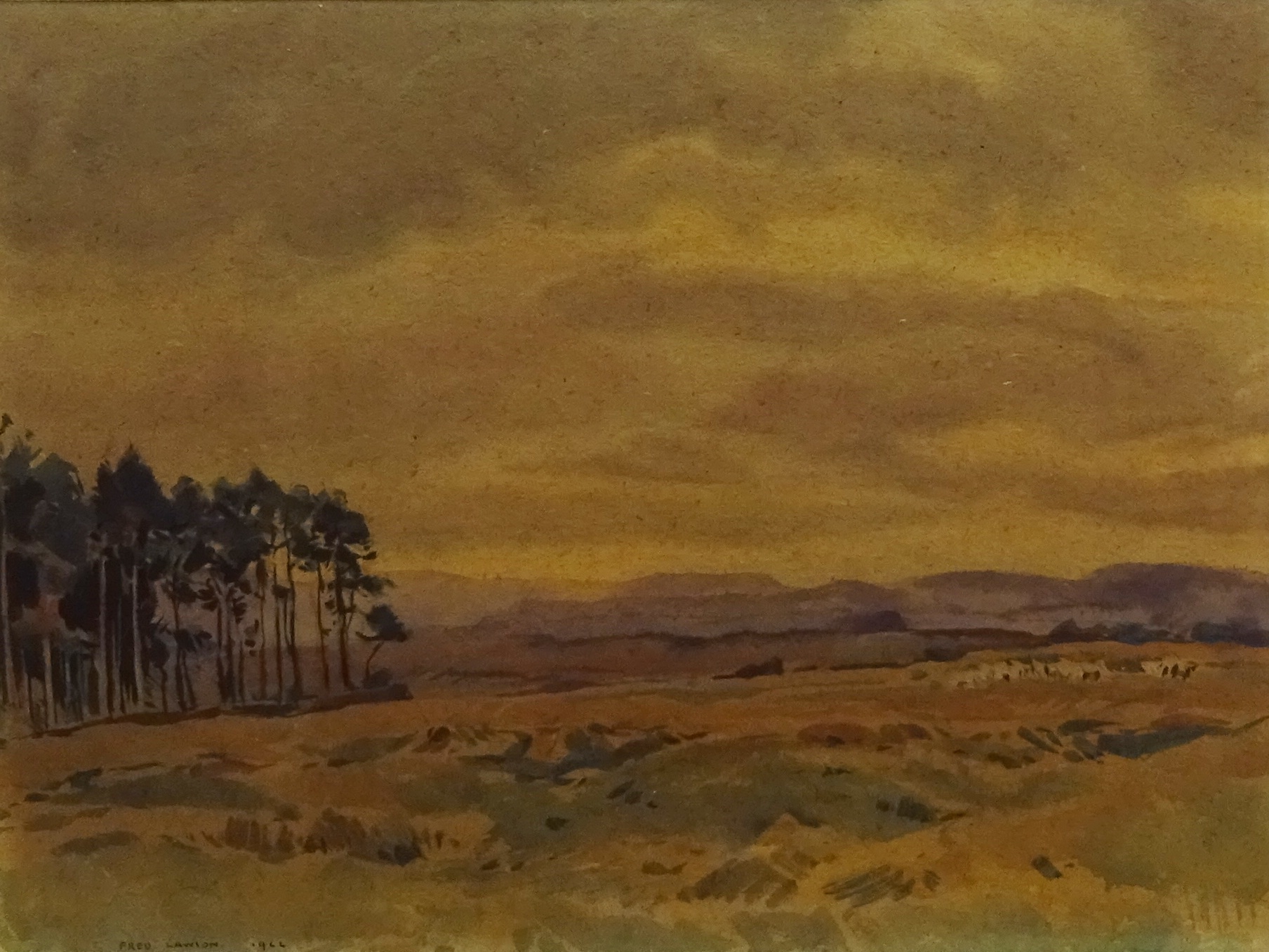 Fred Lawson (British 1888-1968): 'Wensleydale', watercolour signed and dated 1944,